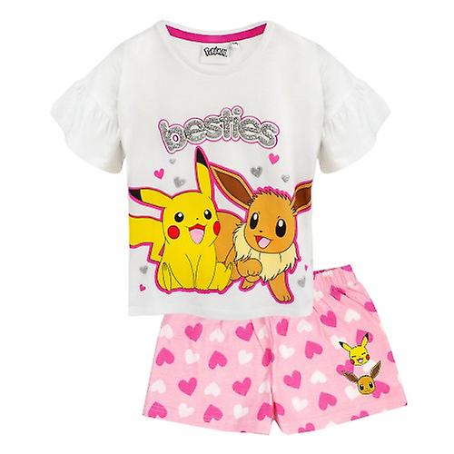 Pokemon Girls Besties Pikachu & Évoli Frill Ensemble de pyjama court