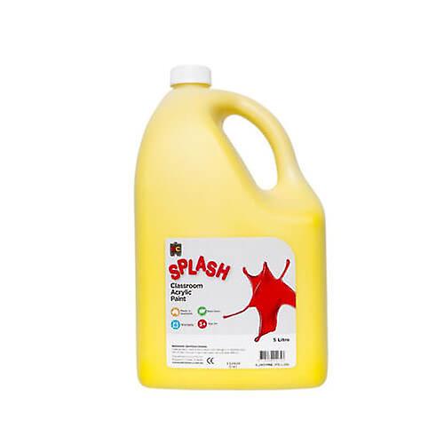 SUNSHINE YELLOW Ec Educational Colours Splash Classroom Acrylic Paint 5 Litre