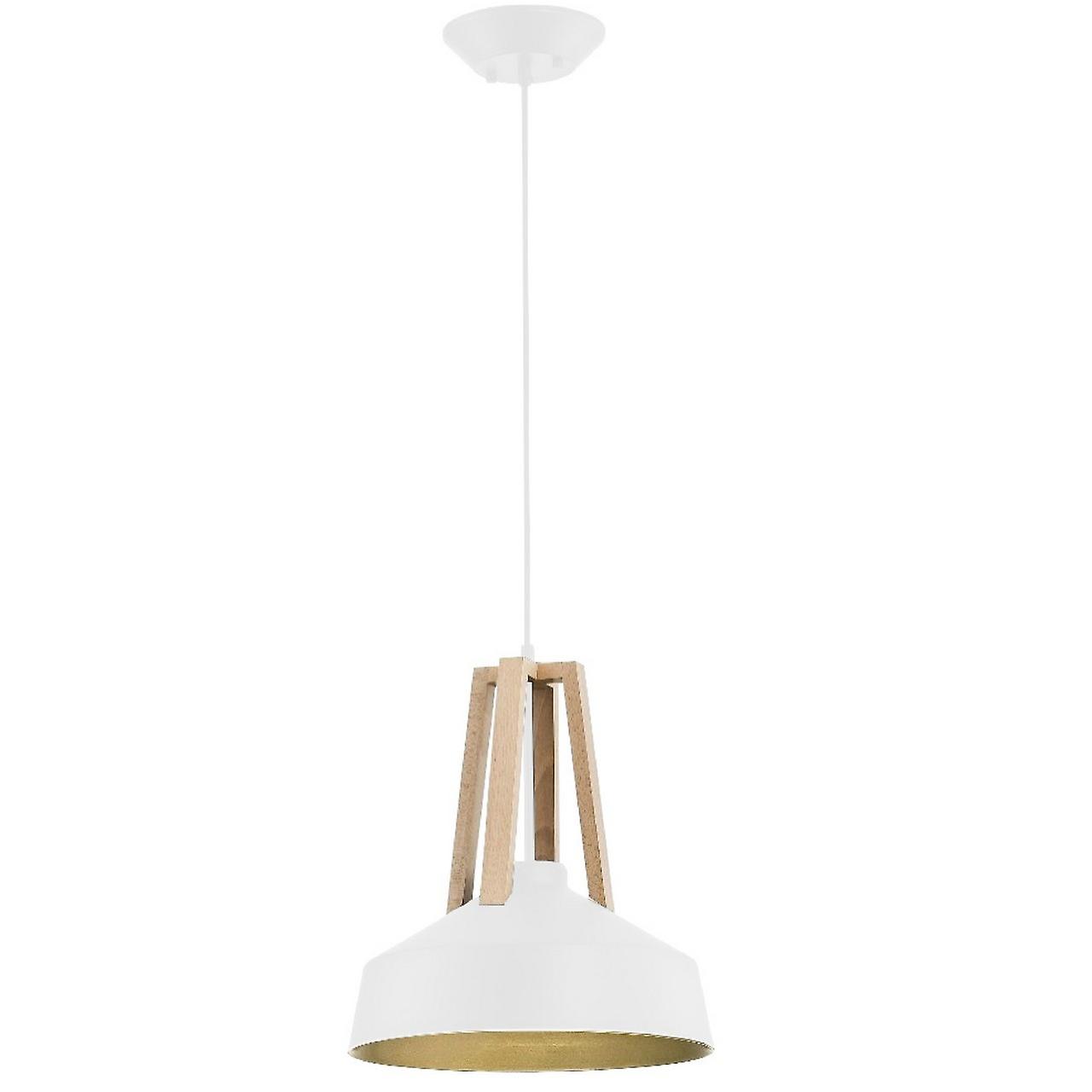 Keter Trix Dome Pendant Ceiling Light White, 34cm, 1x E27