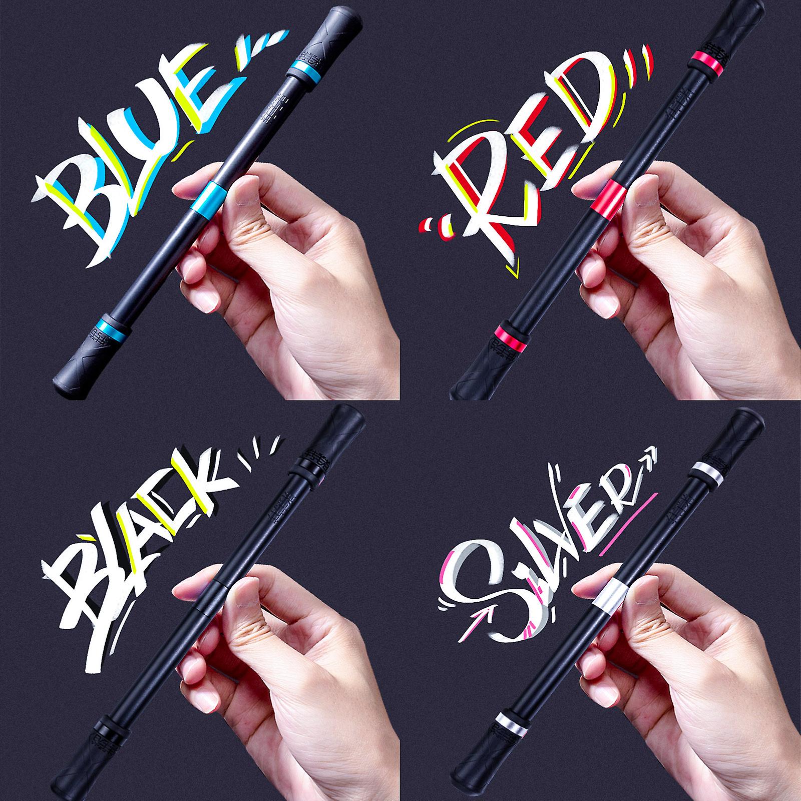 4pc Non-slip Rotating Pens, Spinning Pens For Students, Random Color
