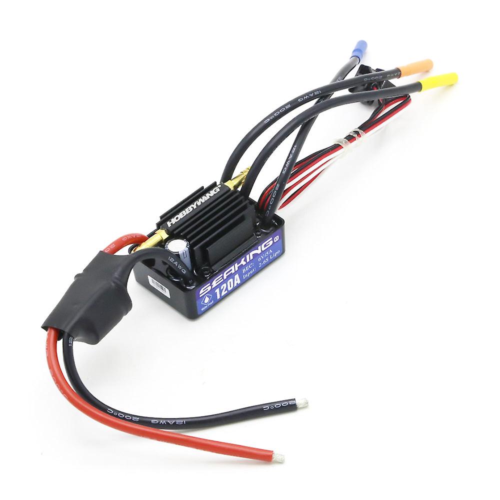 Hobbywing 2-6s Seaking 120a V3 Electronic Speed Controller Esc For Rc Boats