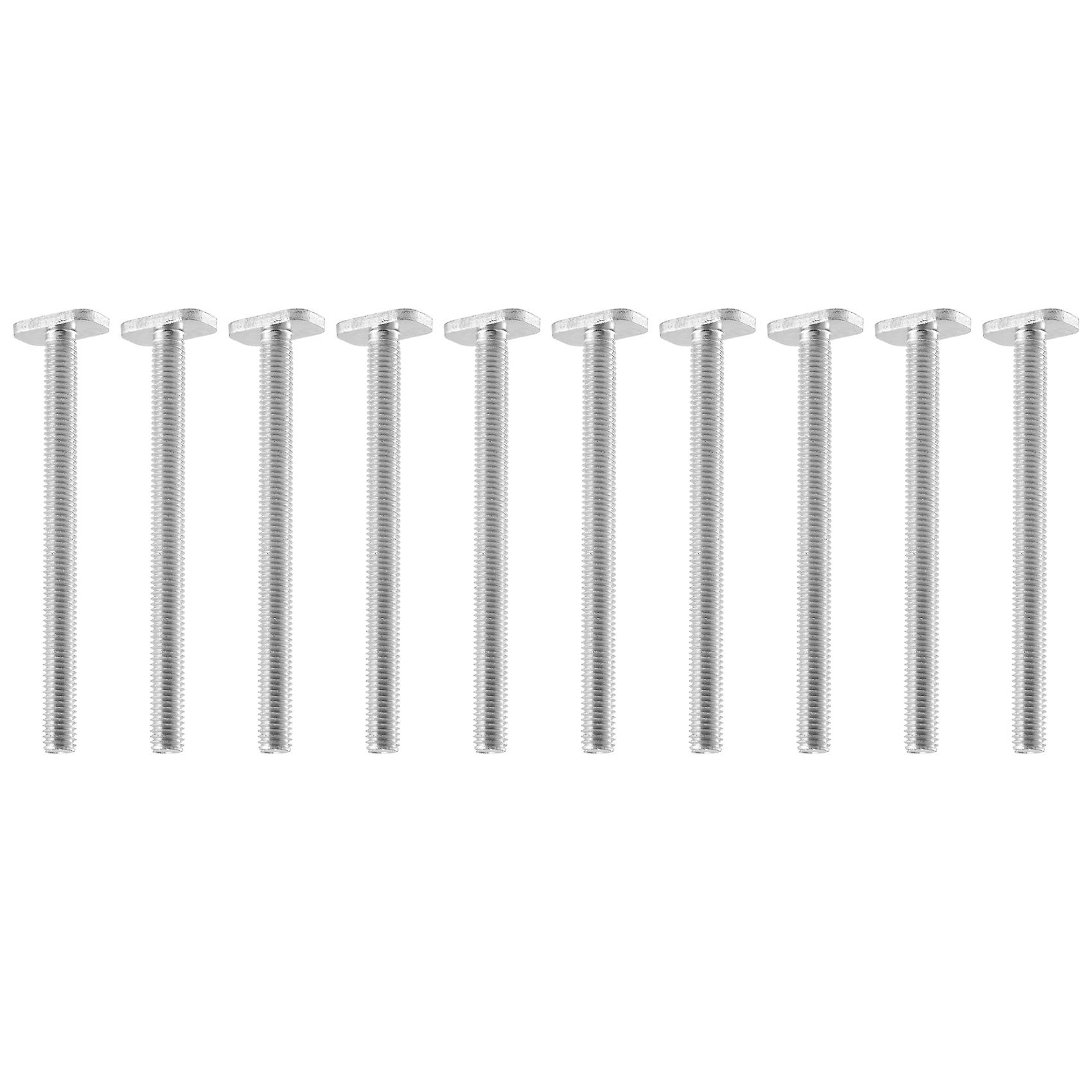 10Pcs M8X100Mm T-Nut Sliding Screws for 30 Series Miter Track T-Slot Woodworking Tool