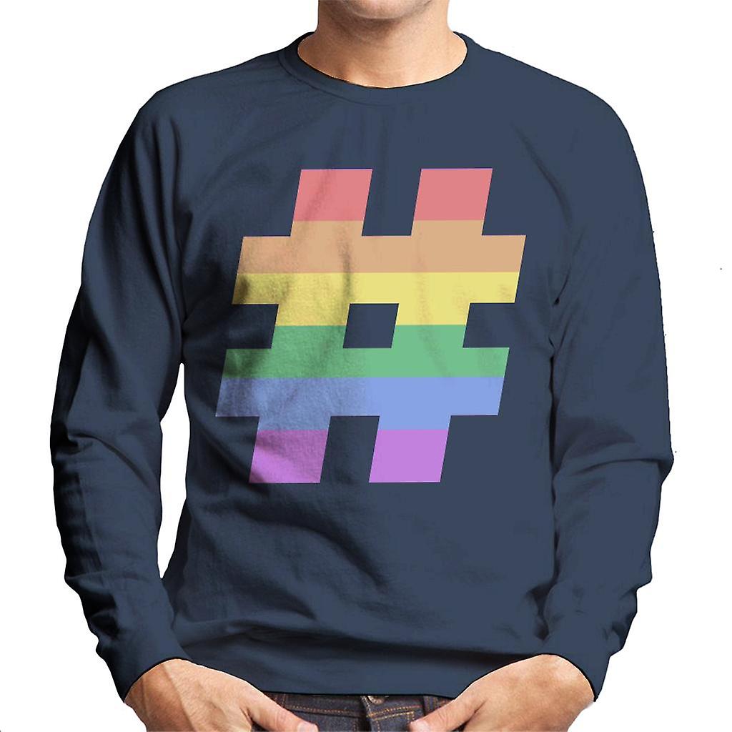 Arcobaleno Hashtag felpa