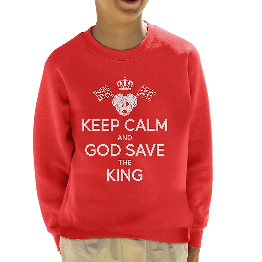 Danger Mouse Keep Calm And God Save The King Kid's Sweatshirt
