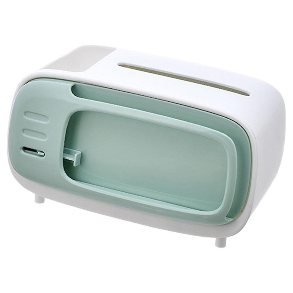 Multi-function Tissue Case Desktop Tissue Dispenser Storage Accessories Green