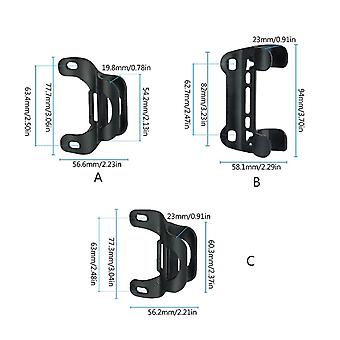 Support De Pompe à Vélo - Fixation Cadre Par Clips - Nylon Noir - Neuf