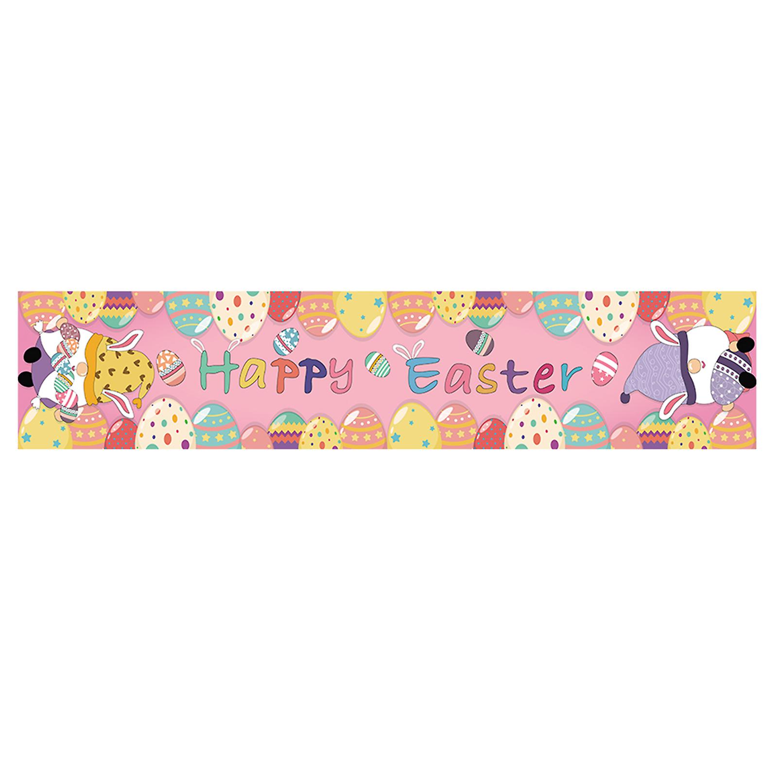 Linen Easter Decoration Table Runner Protect Your Desk From Hot Pan For Easter Season Decorative