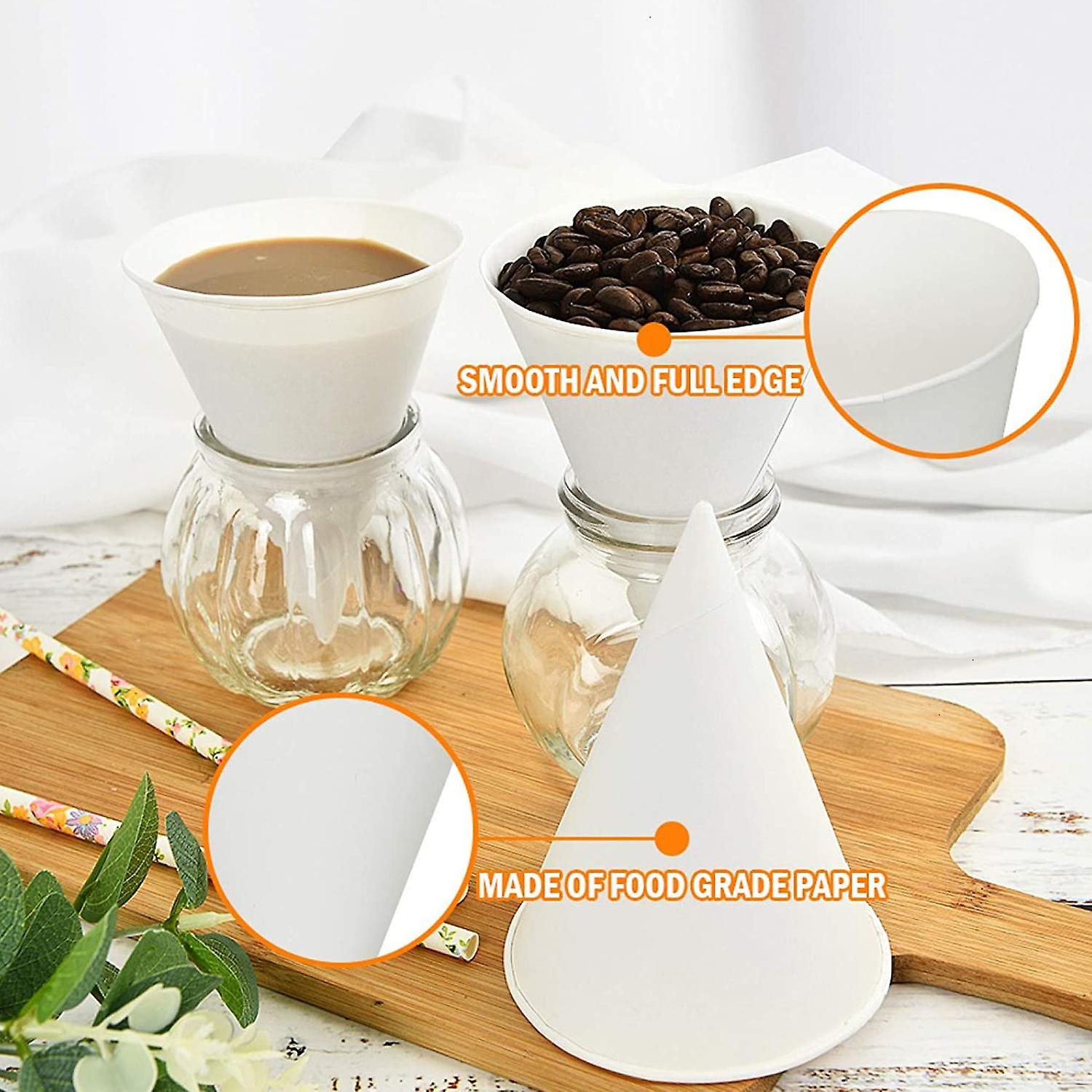 ZHOUBA Cone Cup Eco-friendly Waterproof Paper Cone Paper Cup for Home ...