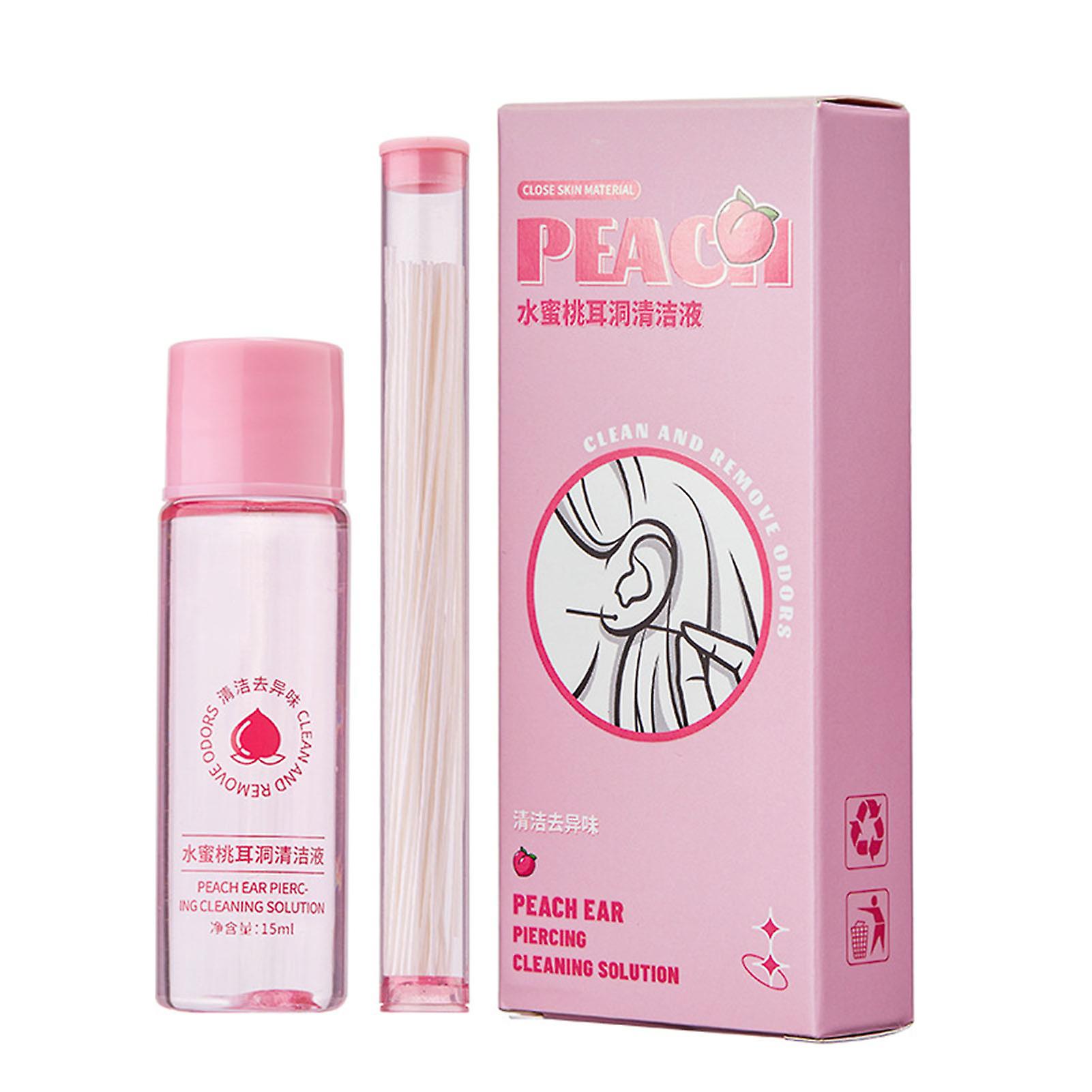 Ear Hole Cleaning Liquid & Floss Anti-blocking Cleaning Ear Hole Care Liquid For Removing Peculiar Smell & Dirt