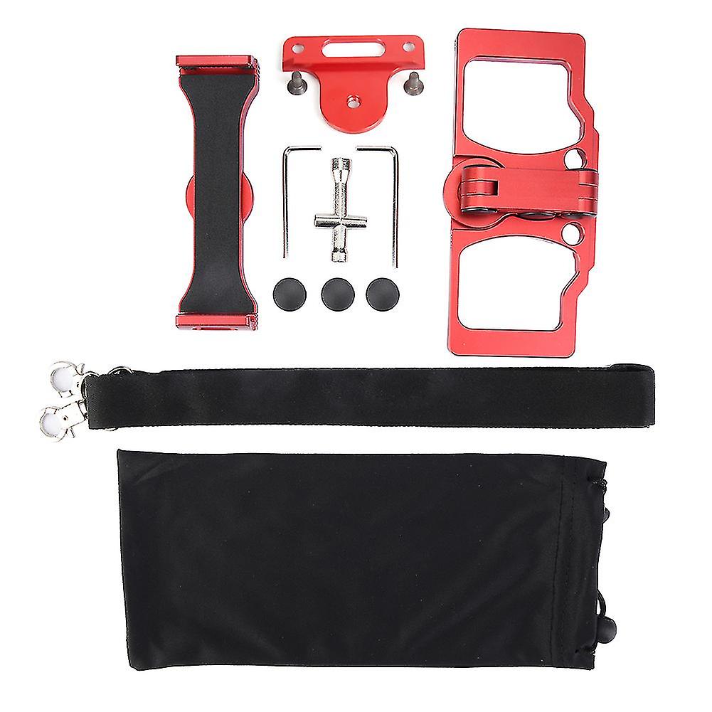 Phone Tablet Holder Bracket For Dji Remote Controller (red, With Holder For Crystalsky)