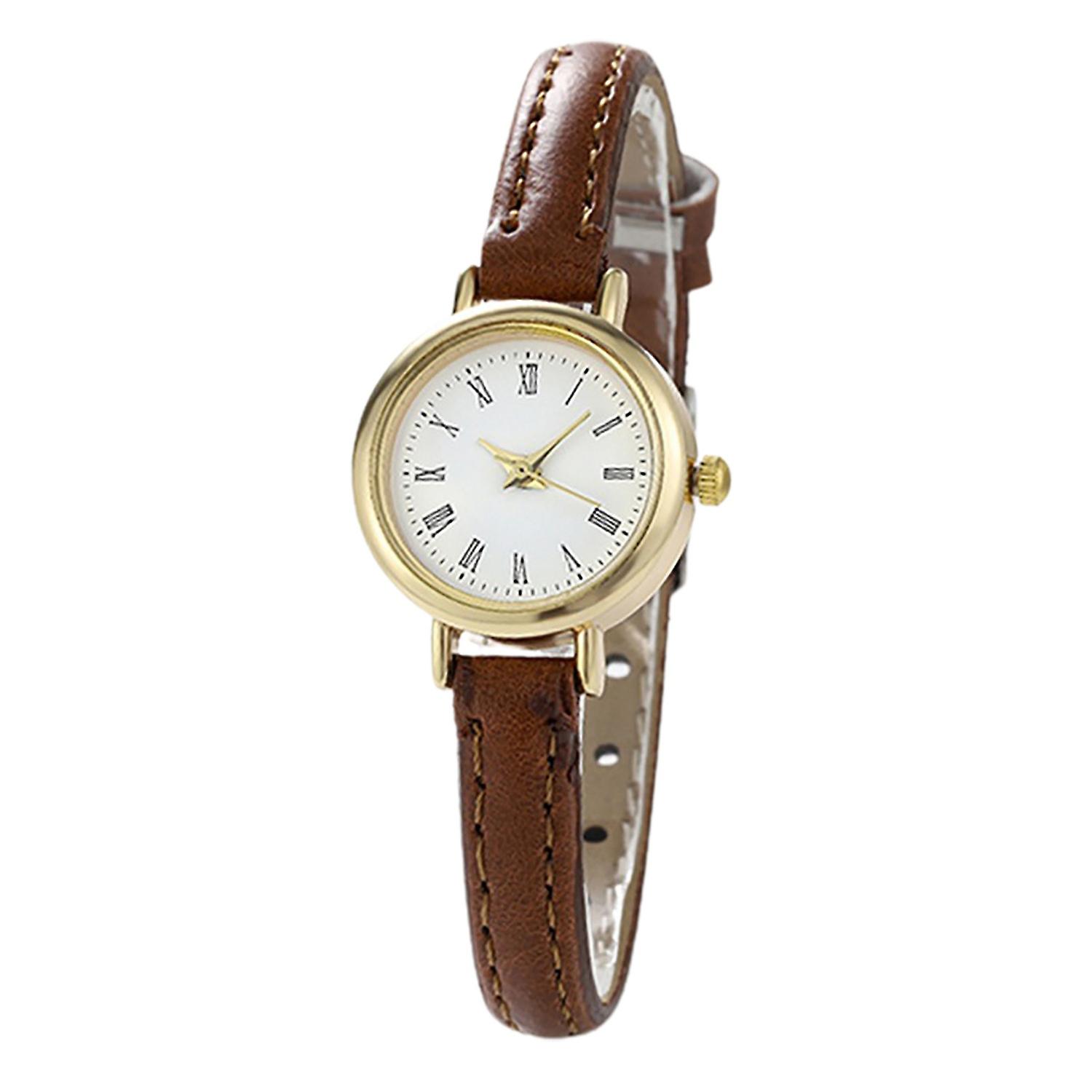 Ladies Watch Accurate Thin Strap Delicate Vintage Ultra-small Dial Decoration Alloy Academy Style Qu