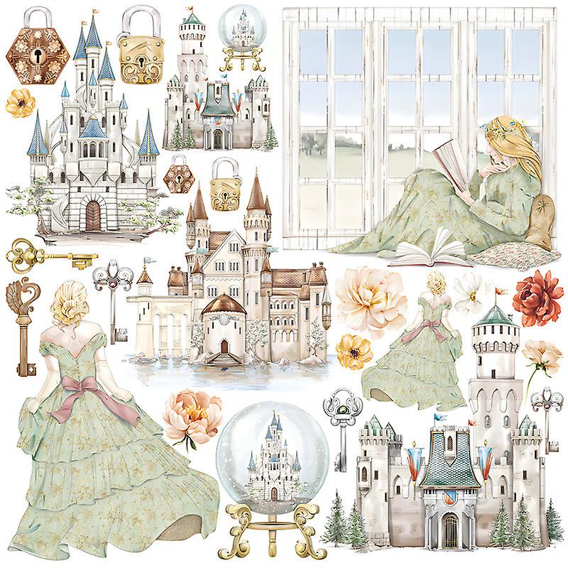 3 Sheets Clipping Collages Decorative Stickers Diy Craft Stickers