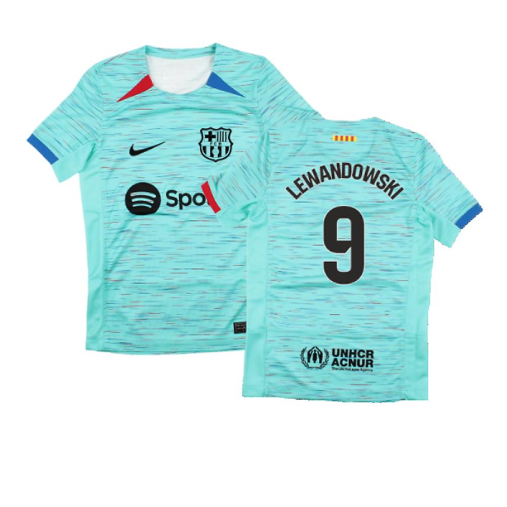 2023-2024 バルセロナ サードシャツ (キッズ) (Lewandowski 9)