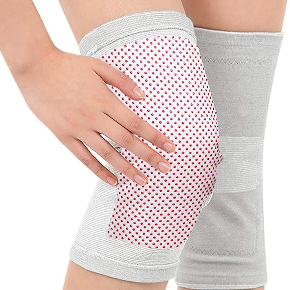 1 Pair Knee Heated Pads Support Brace Self Heating Knee Pads Elderly Knee Protector
