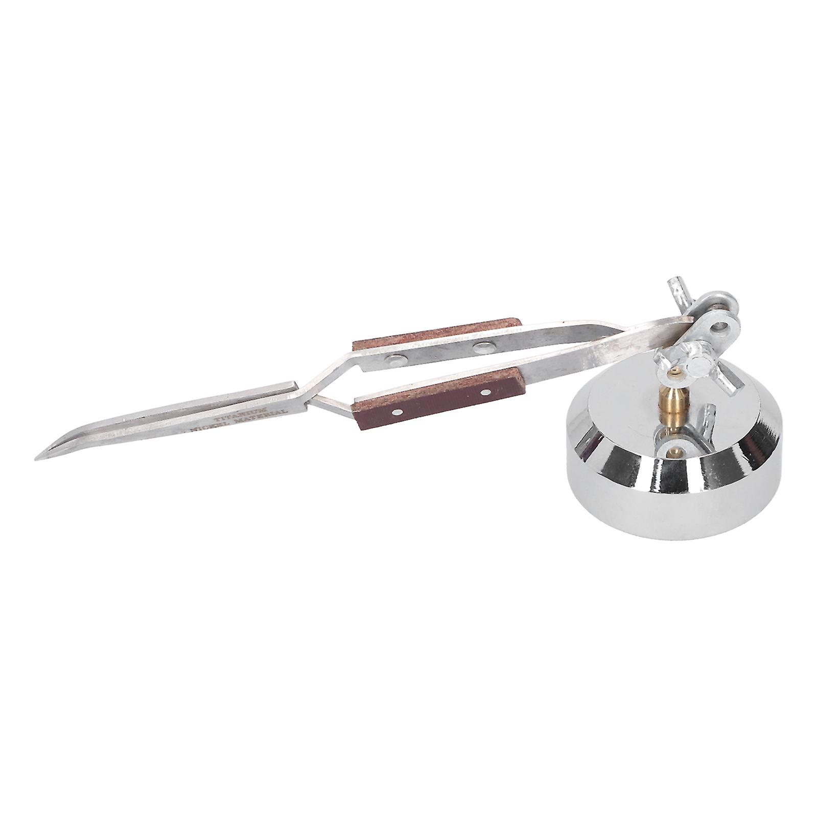 Metal Third Hand Base with Tweezers Rebound Soldering Clamp Hardware Jewelry ToolsCurved mouth