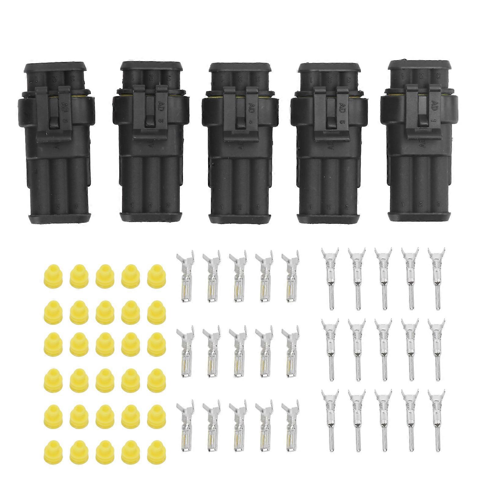 Cable Bonder,5pcs 3Pin Electrical Wire Pin Wire Connector Wire Coupler Next-Gen Design