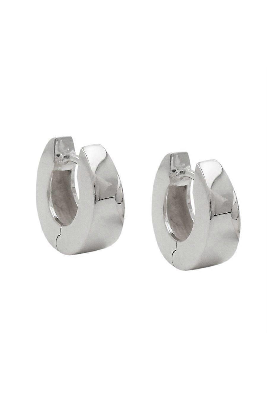 Hinged Hoop Earrings 13x5mm Silver 925 - Gl93618