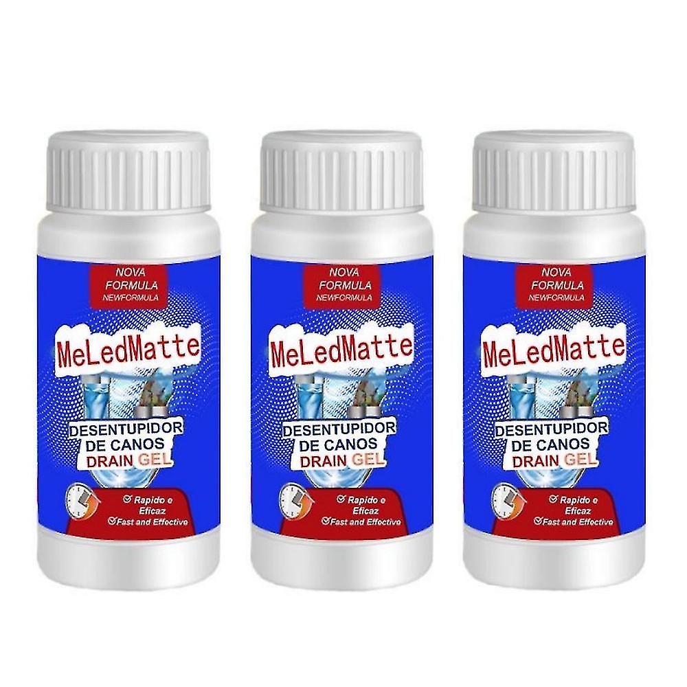 3pcs Powerful Pipe Dredging Agent Meledmatte, Sink And Drain Pipe Dredge Agent