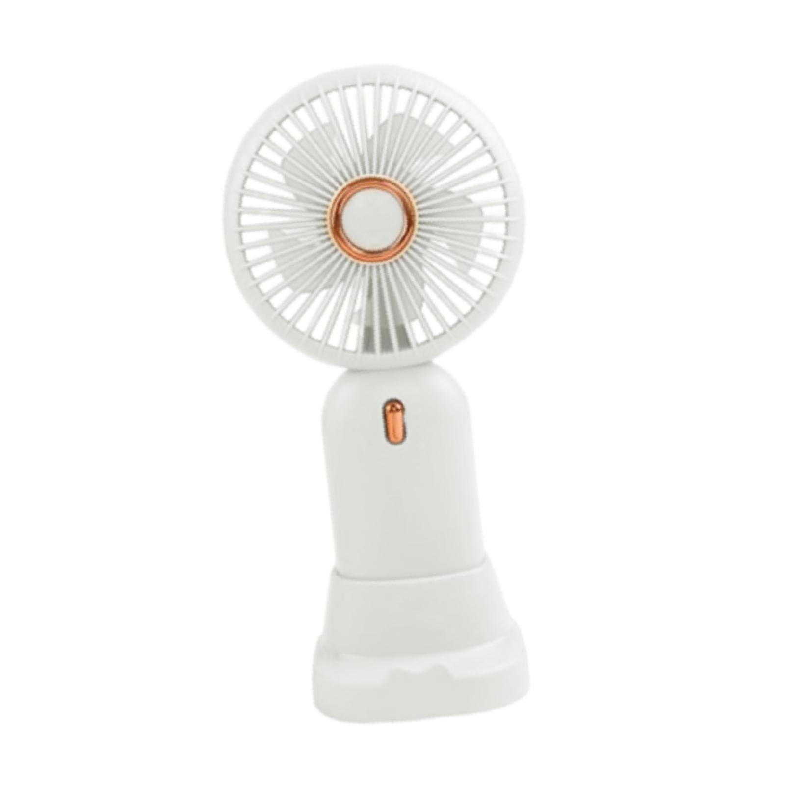 Portable Handheld Fan USB Quiet Small Personal Fan for Working Travel Office white
