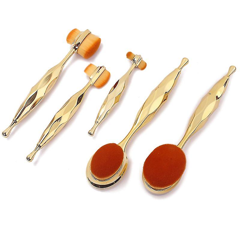 5pcs Oval Make-up Pinsel