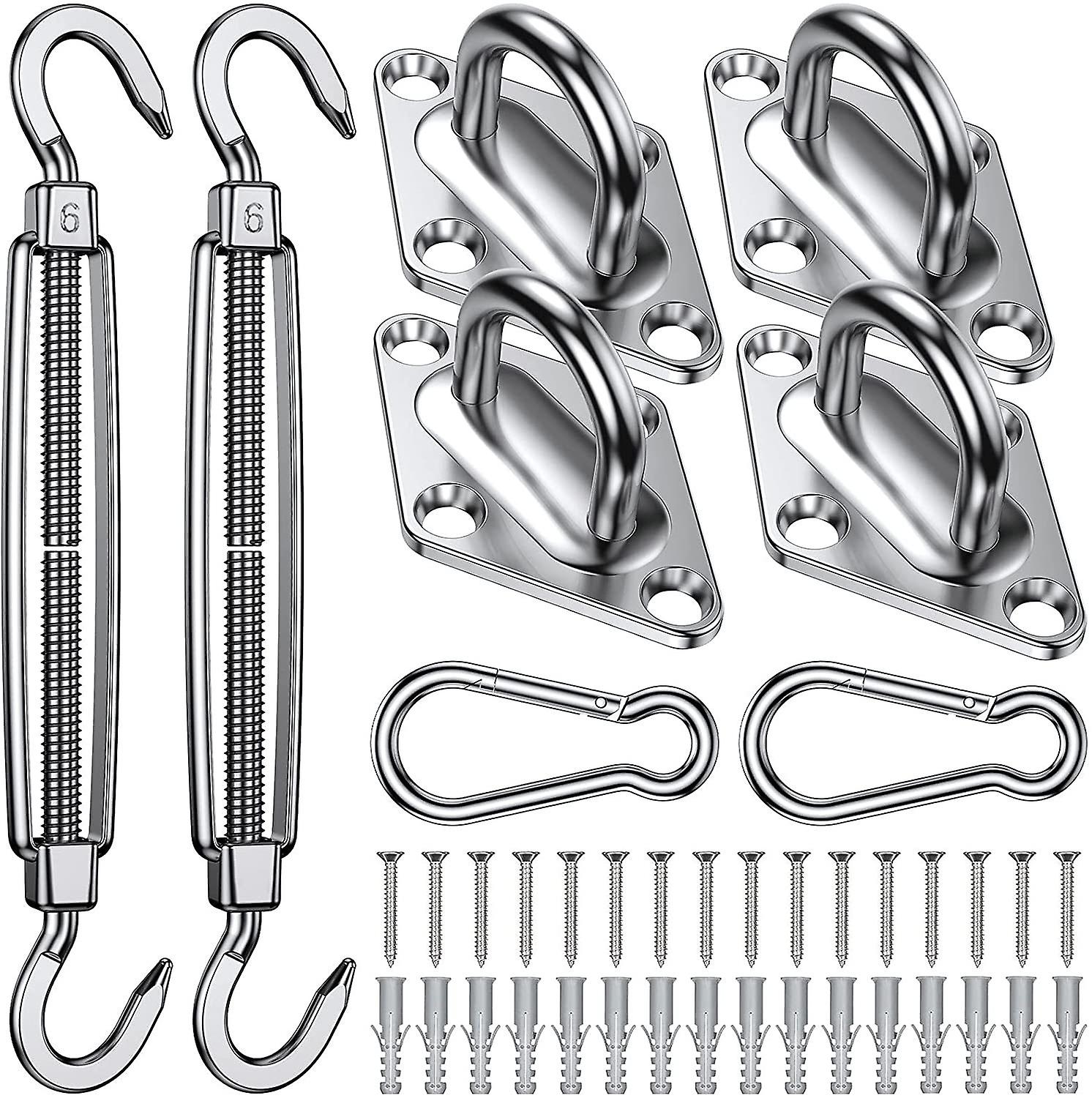 24 in 1 Fixed Shade Sail Accessories, Spec M6 Set 24 PCS / M6 Set