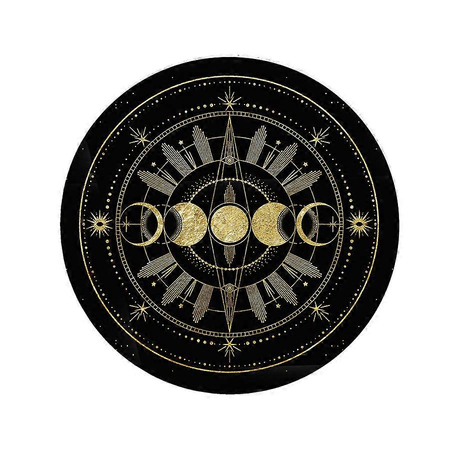 Moon Phases Decorative Circle Rug