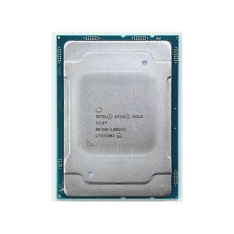 Xeon Gold 5119T CPU - Socket LGA 3647 14 Cores 28 Threads 2.3 GHz 19.25 MB L3 Cache 105W.
