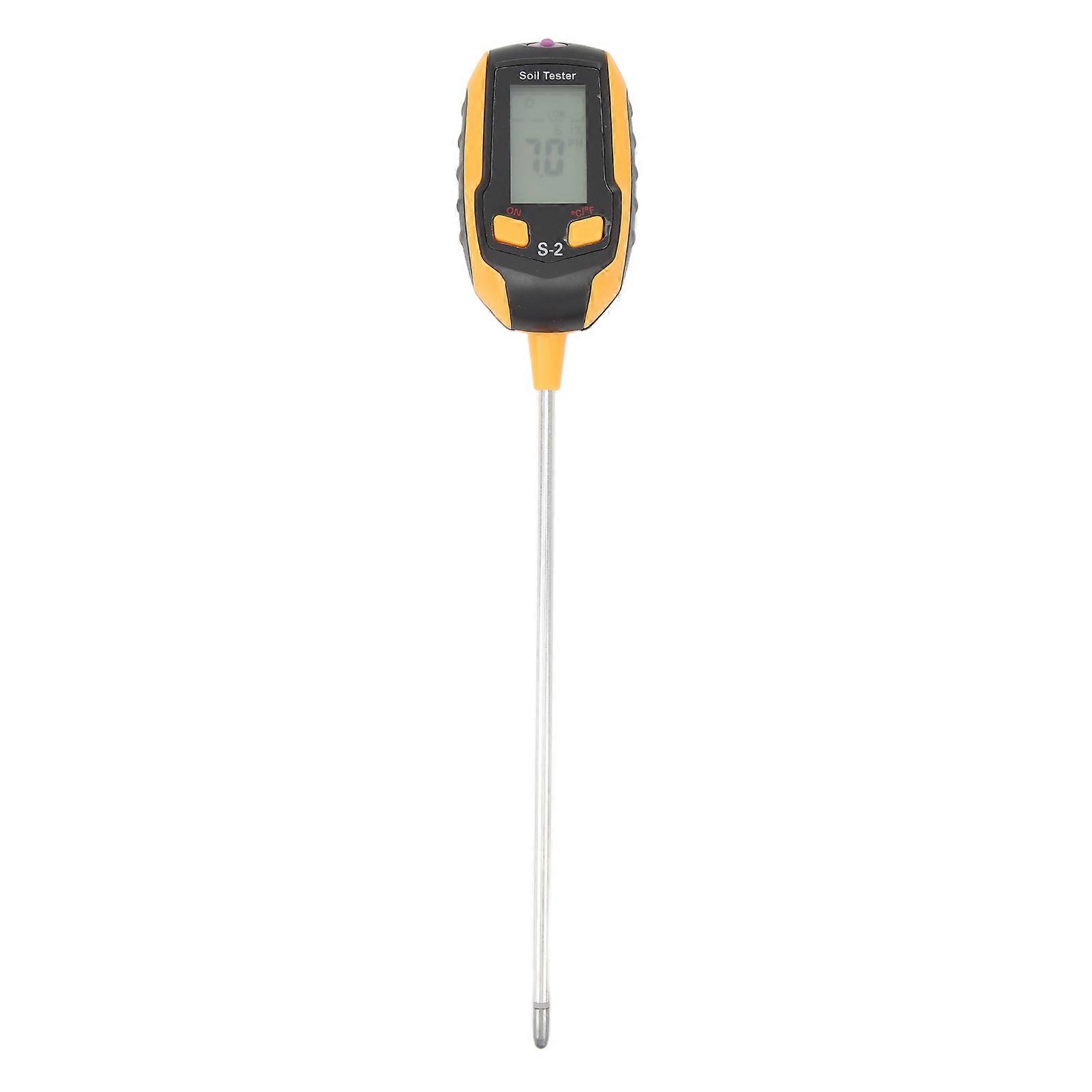 Soil Meter 5 in 1 Soil Moisture Temperature PH Illuminance Environment Humidity Tester Accurate Results Easy to Use for Garden Lawn Farm Plants
