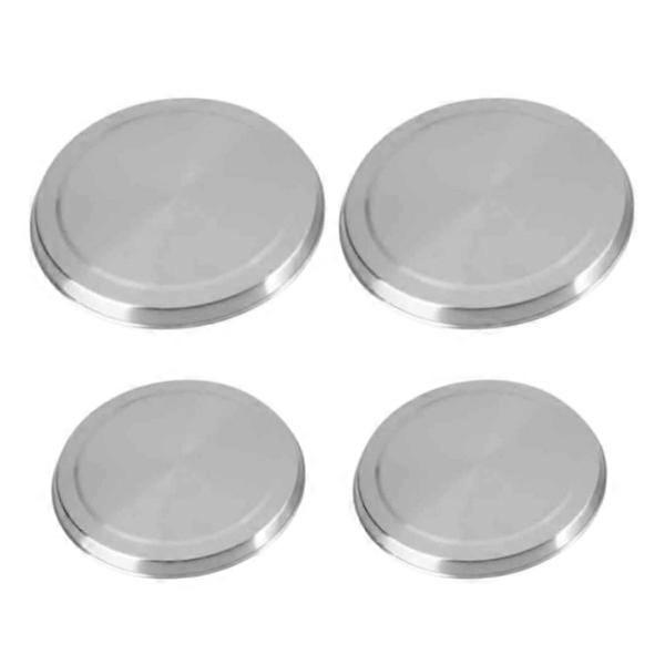 INF Herdabdeckung Edelstahl 4er-Pack