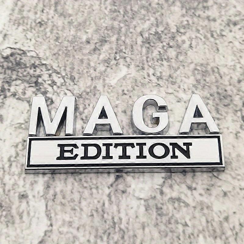 MAGA Edition Metal Emblem Badge, Universal Car Modification Label, Automobile Body Sticker Tail Decal