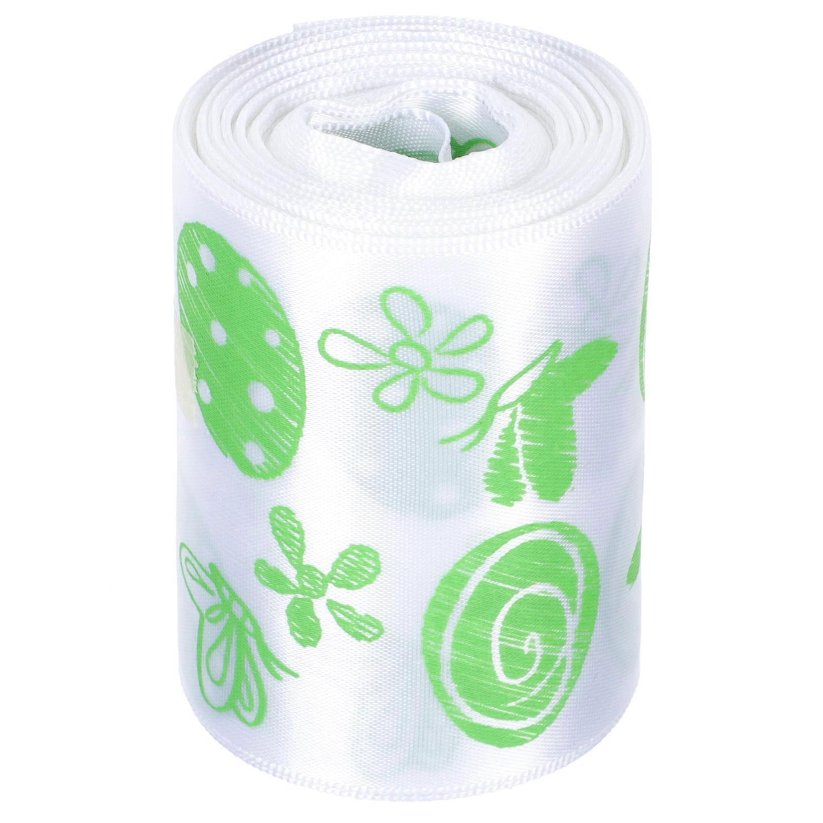 1 Roll of Easter-themed Gift Box Wrapping Ribbon Multi-purpose Polyester Ribbon Material Diy Craft Accessory Green