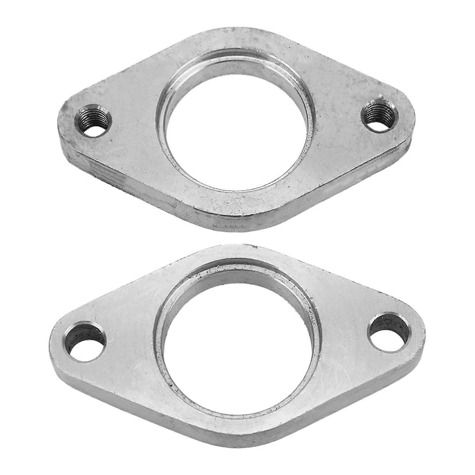 2 قطعة Wastegate تفريغ الأنابيب شفة طوقا الفولاذ المقاوم للصدأ لشاحن توربيني 1.4-1.5in