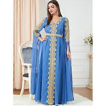 Autumn Morocco Party Dress Muslim Women Abaya Dresses Long Sleeve Abayas  Dubai Turkey Islam Kaftan Robe Longue Vestidos Largos | Fruugo QA
