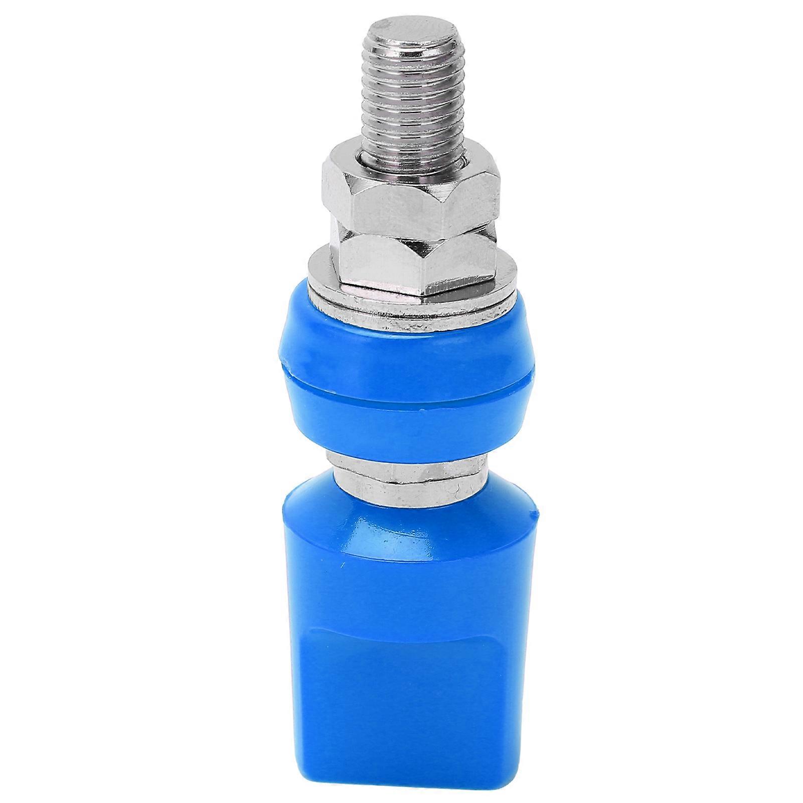 Bornier multi-usages en laiton à couvercle plat de 4 mm M8 100 A, avec prise jack, bleu