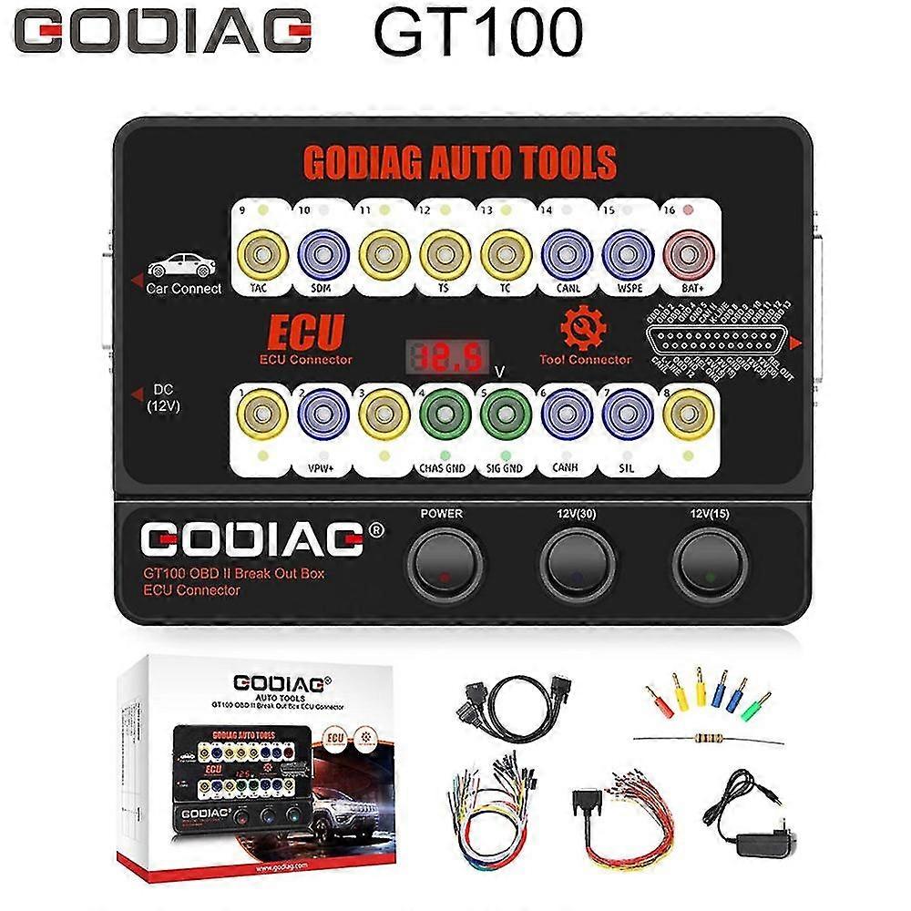 Godiag GT100 Obdii Protocol Ecu Detector & Break Out Box con herramientas de diagnóstico de programación y codificación