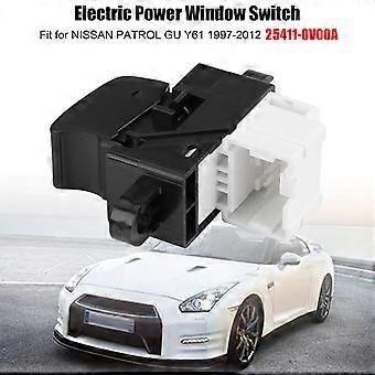 Interruttore Alzacristallo Elettrico Per Nissan GU Y61 1997-2012 - Nero, 25411-0V00A (Aftermarket)
