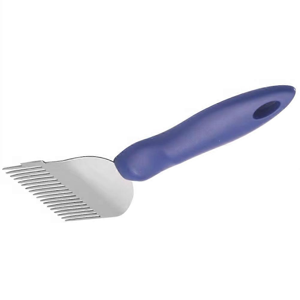 Uncapping Forks Honey Fork Needle Cutter Scraper Beekeeping Tools Stainless Steel Honey Fork with Plastic Handle Blue