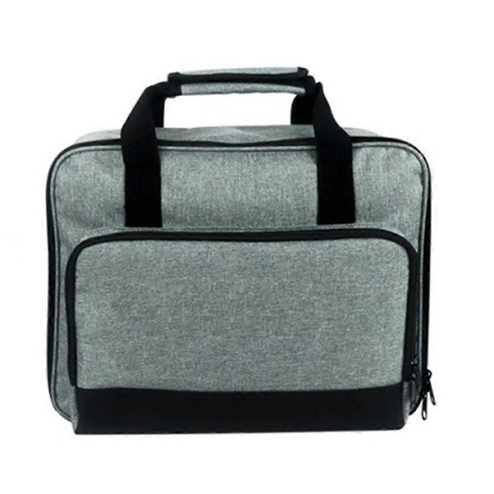 Custodia per proiettore Borsa per proiettore con accessori Tasche portaoggetti Custodia per il trasporto Compatibile con strumenti e accessori Grigio