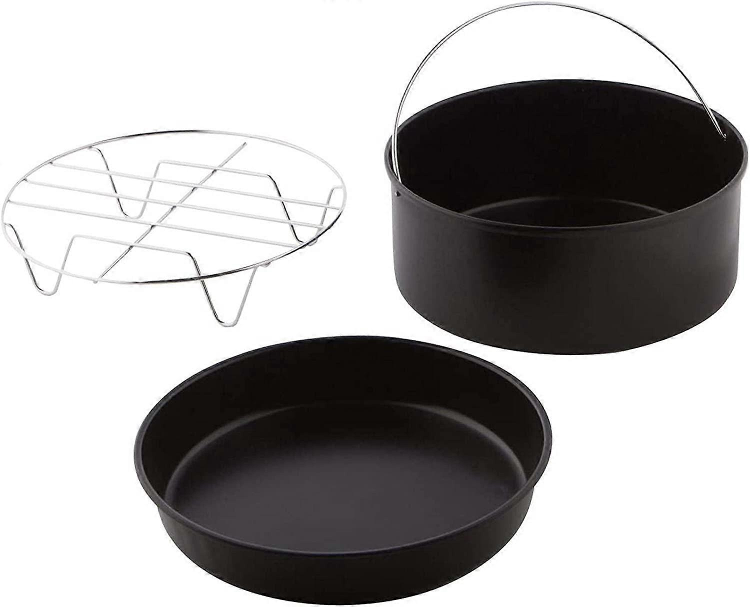 Air Fryer Acessórios para Panificação - Pizza Pan, BBQ Grill - Compatível com GoWISE e COSORI - 6 polegadas