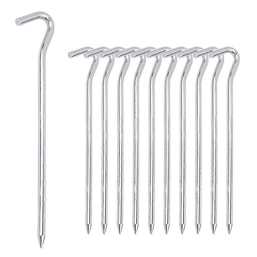 16pcs Tent Pegs Ground Pegs Hooks For Tent Camping Gardening Tent Pegs Arge Galvanized Steel