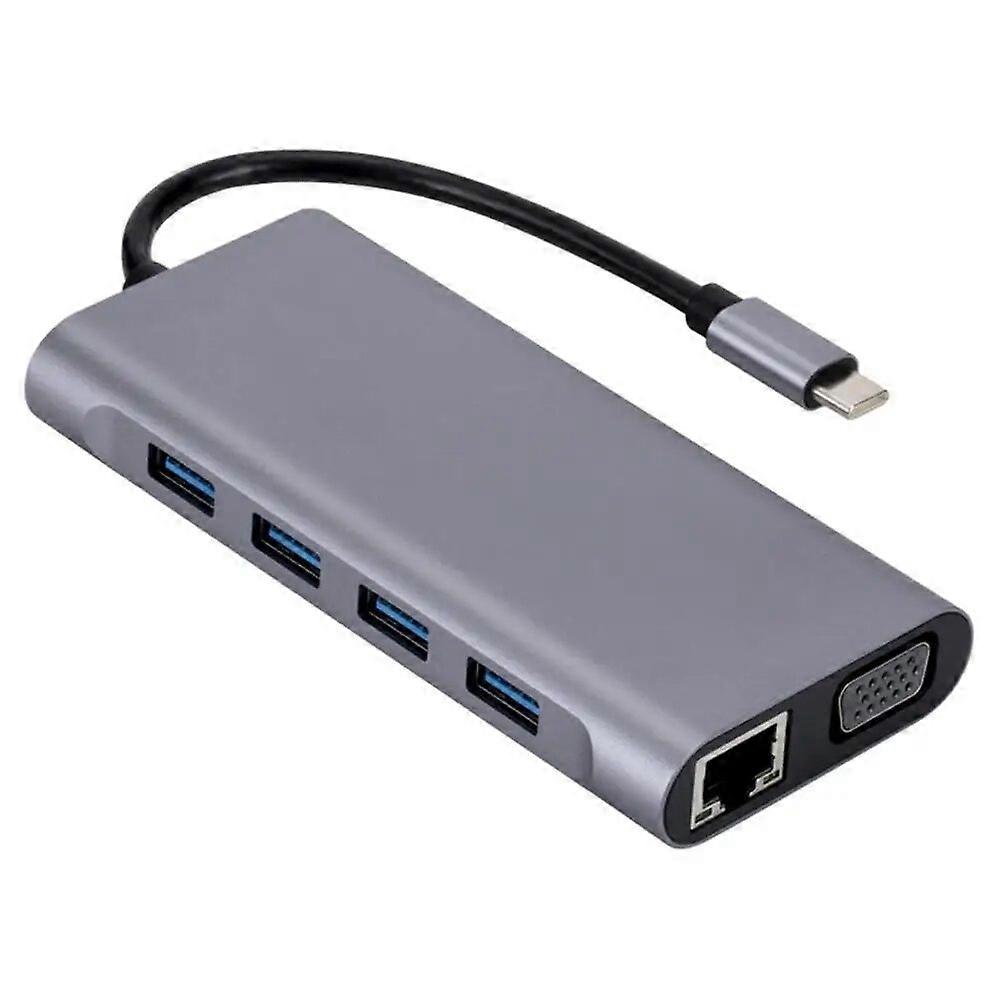 USB-C-Hub Typ C-zu-HDMI-kompatible 11-Ports-Dockingstation mit PD-USB-Hub 3 0 Splitter