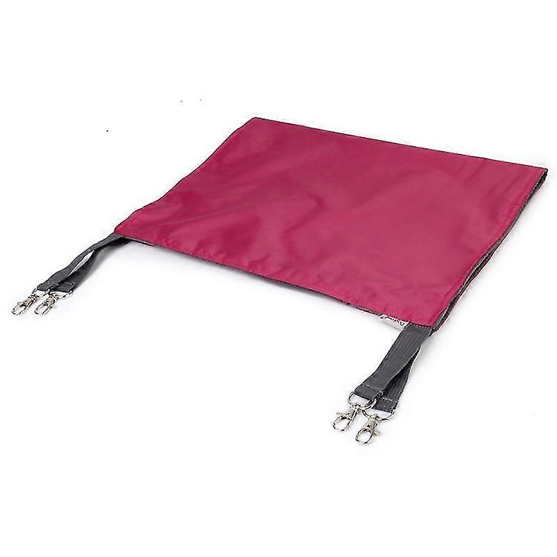 pet cat dual sided hammock bed hanging bed for winter summer use - size l (rose red)