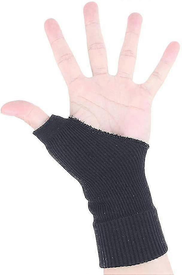 1ペアの通気性手首親指の支柱スリーブ手首サポートスプリンターラップと親指穴