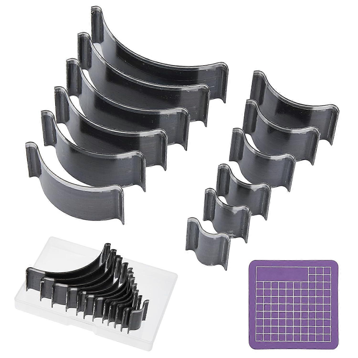 12 Sizes DIY Leather Die Cutting Hollow Punch Cutter Tool Manual Punching Die Mold Hole Puncher Cutter Craft Tools Kit for Handmade DIY Craft Round En