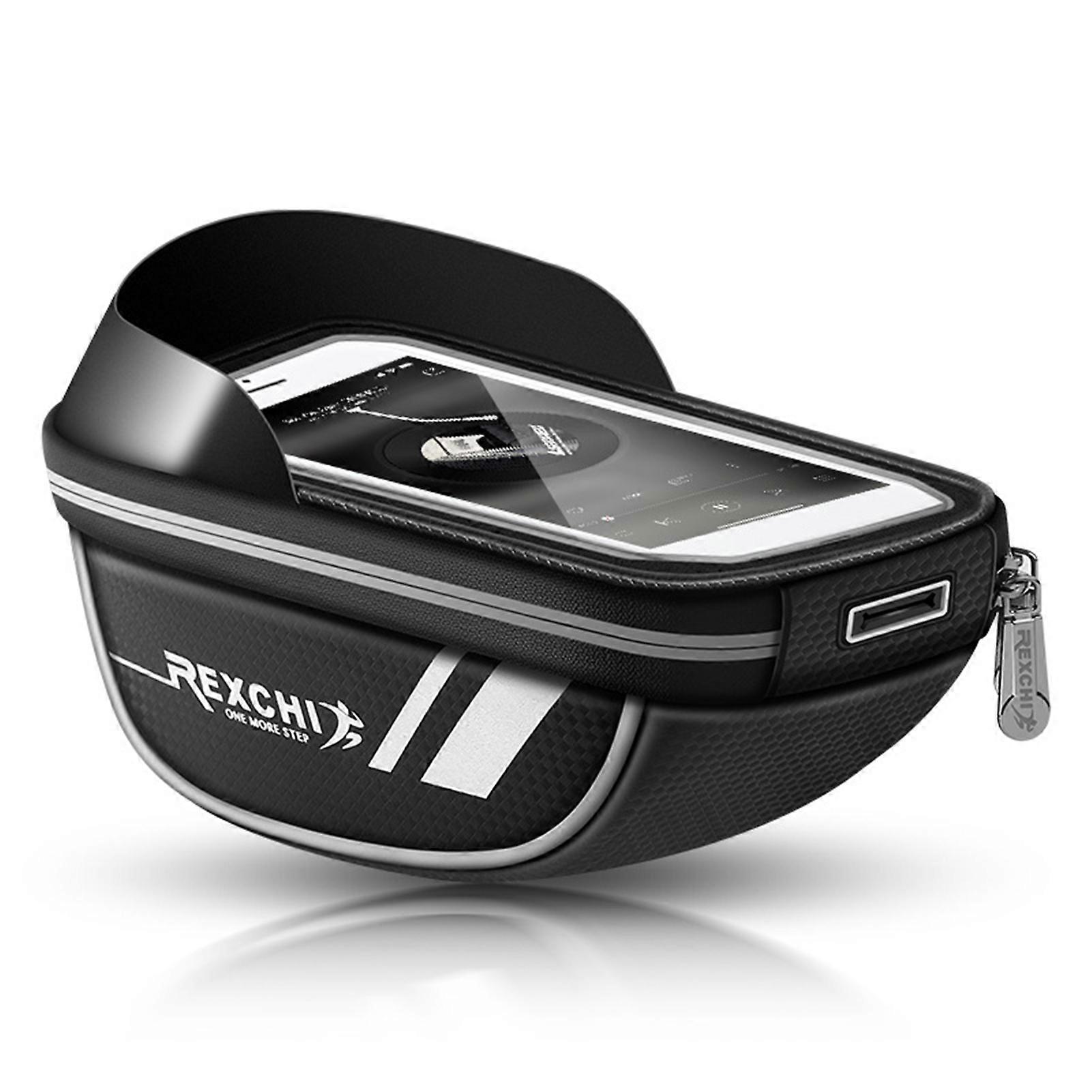 Bicycle Bag Reflective Waterproof with Sunshade Touch Screen Large Capacity Navigation Storage Bicycle Handlebar Bag