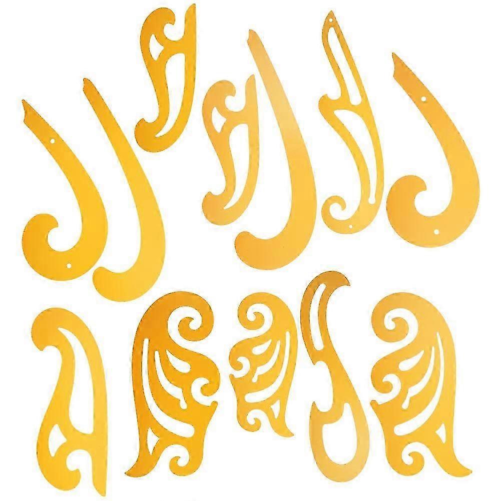 Curve Ruler Template Tool 12Pcs Multi-Function Clothing Design Cloud-Shaped Measuring Set