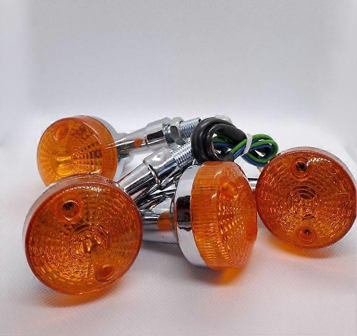 4 pcs universal motorcycle indicator round indicator