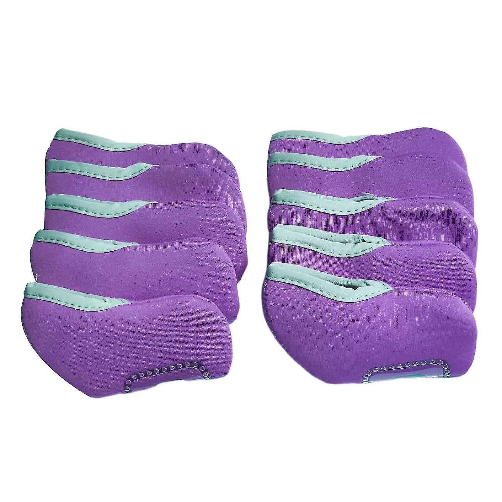 10x Golf Iron Head Covers Visible Window Protector Cases For Golf Practicing