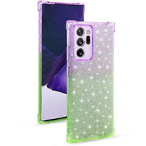 For Samsung Galaxy Note20 Gradient Glitter Powder Shockproof TPU Protective Case