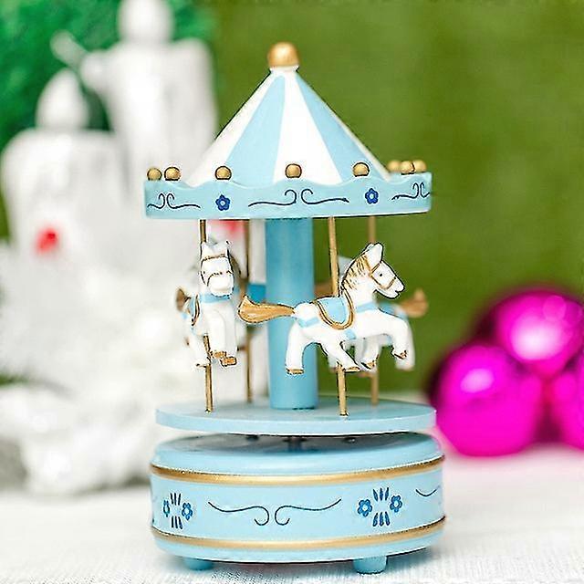 Merry-go-round Music Boxes Ometric Music Rat Unisex Horse Carousel Box Home R